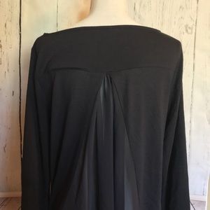 Ann Taylor Blue Sweater with Sheer Back